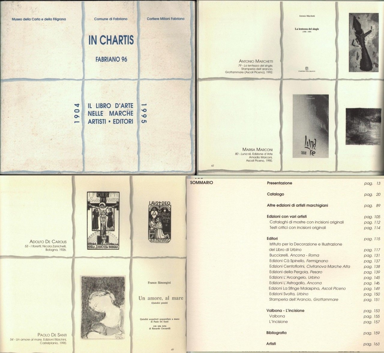 Il Libro D'arte Nelle Marche-Artisti Editori-1904-1995-Centinaia Di Artisti-1996