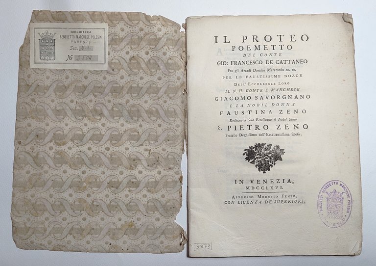 Il Proteo poemetto del conte Gio: Francesco De Cattaneo fra …