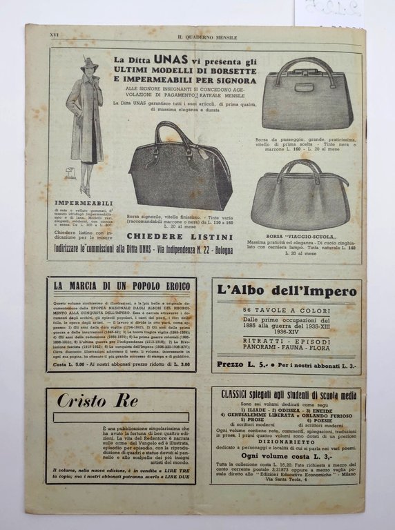 Il quaderno mensile n. 2 1939 guida all'insegnamento e allo …