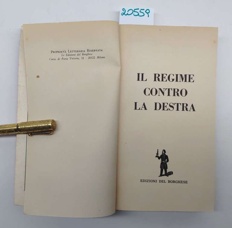 Il regime contro la destra prefazione di Giorgio Almirante Il …