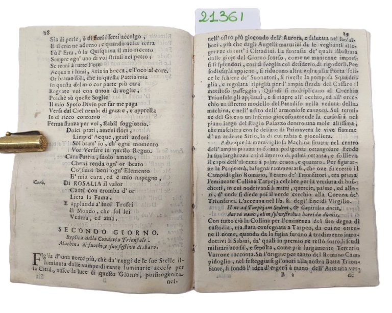 Il trionfo ovvero le azzioni di S. Rosalia vergine palermitana …