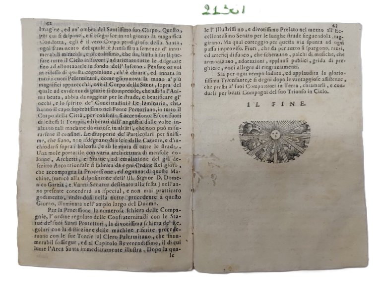 Il trionfo ovvero le azzioni di S. Rosalia vergine palermitana …