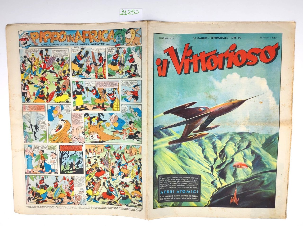 Il vittorioso numero 47 23 novembre 1952
