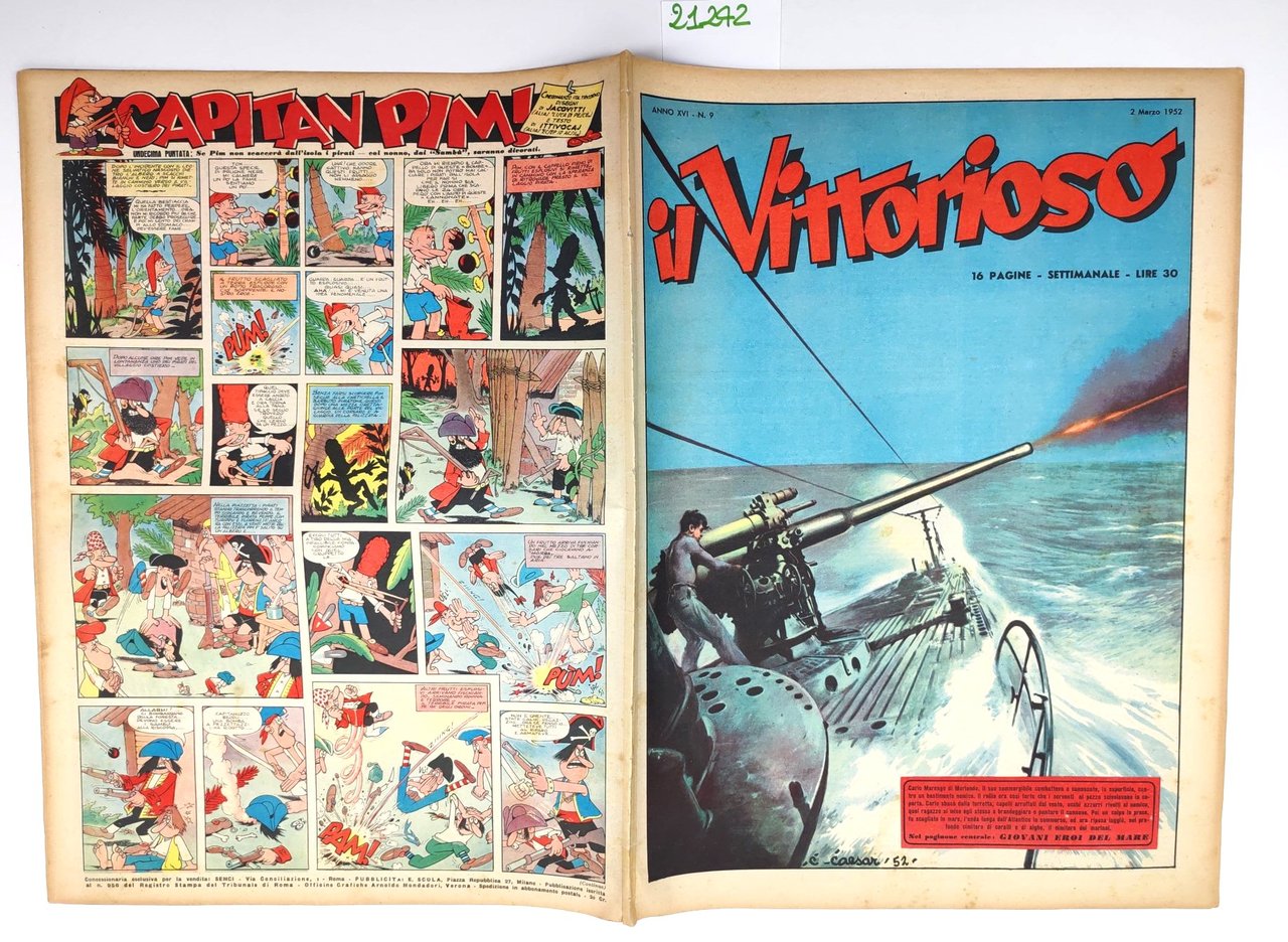 Il vittorioso numero 9 2 marzo 1952
