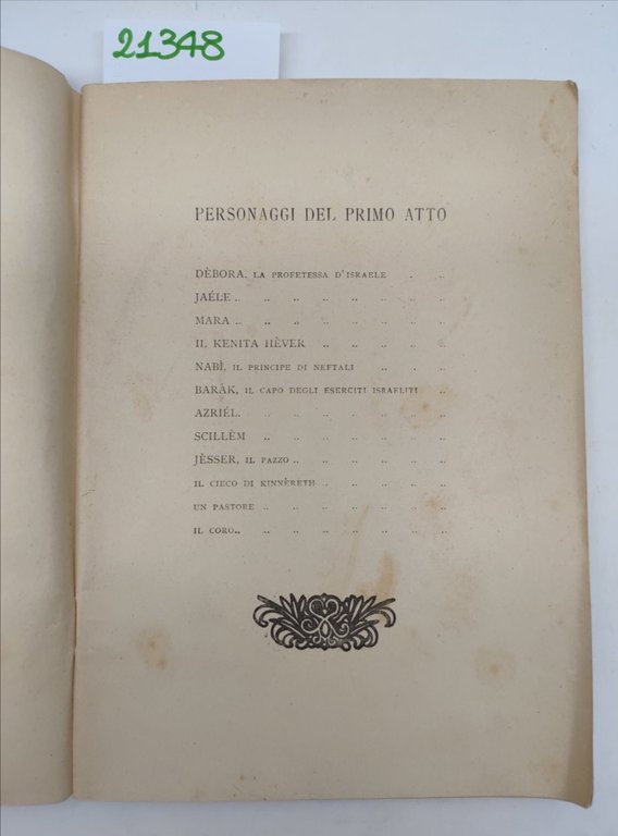 Ildebrando Pizzetti Deborah e Jaele Ricordi senza data