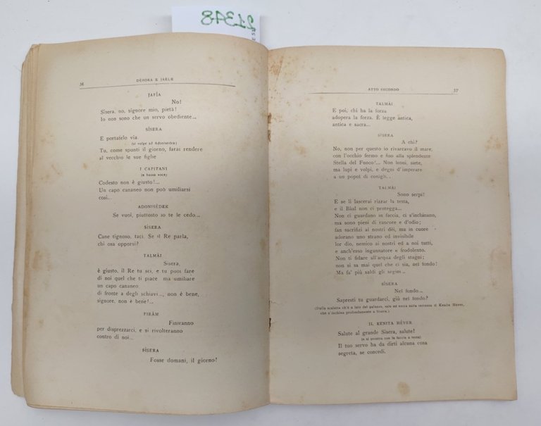 Ildebrando Pizzetti Deborah e Jaele Ricordi senza data