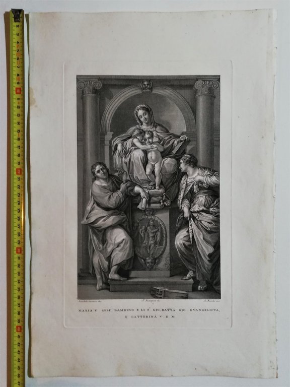 Stampa F. Rosaspina-Maria V. Gesù i Santi G. Batta G. …