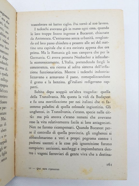Indro Montanelli Qui non riposano romanzo Tarantola 1945