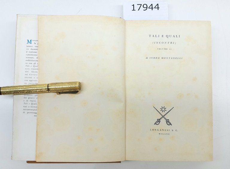 Indro Montanelli Tali e quali incontri volume secondo Longanesi 1954 | Immagine Gallery 4