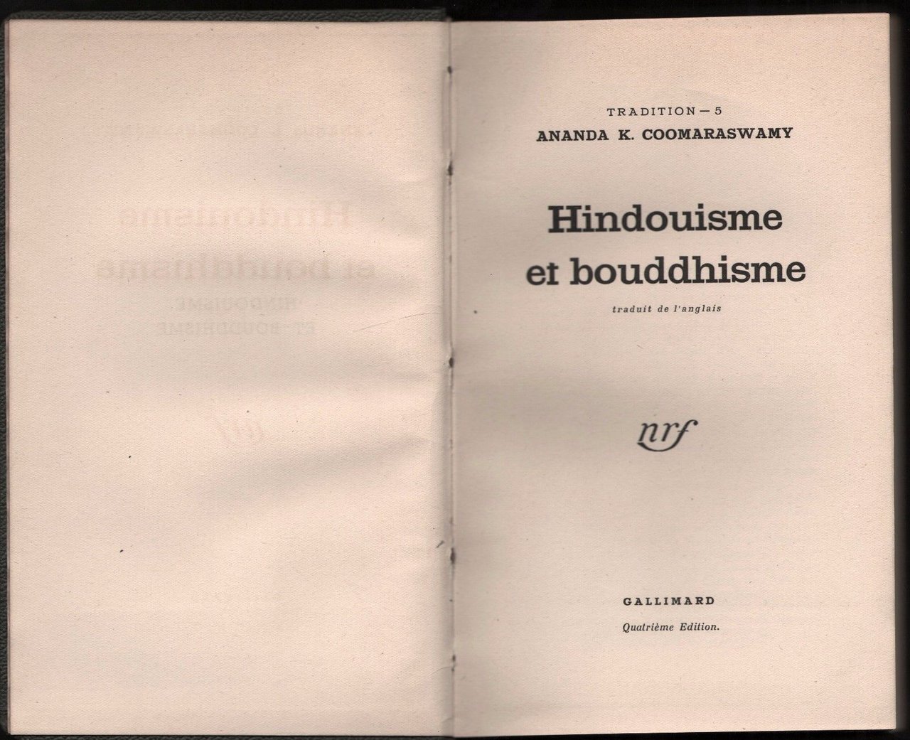 Induismo-Buddismo-Hindouisme Et Bouddhisme-Ananda K. Coomaraswamy-1949
