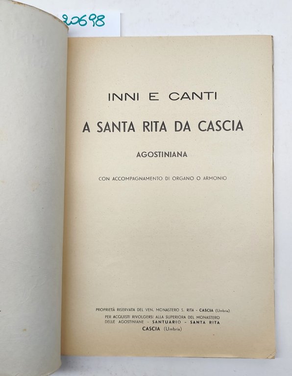 Inni e canti a Santa Rita da Cascia Agostiniana con …