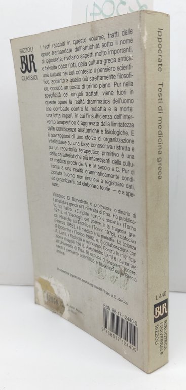 Ippocrate Testi di medicina greca BUR Rizzoli 3° edizione 1991 | Immagine Gallery 2