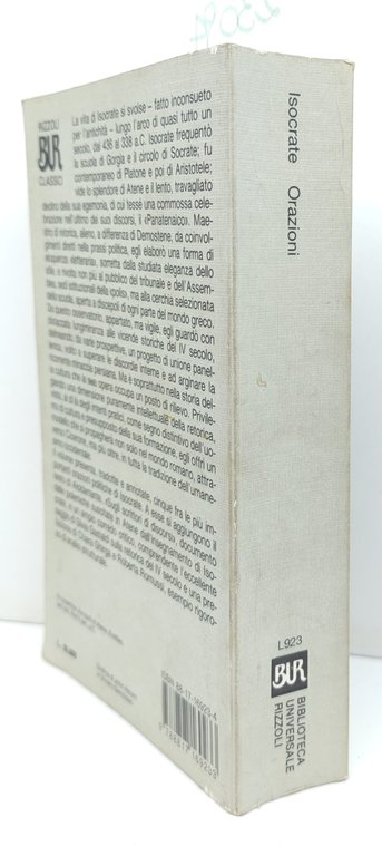 Isocrate Orazioni BUR Rizzoli 3° edizione 1995 | Immagine Gallery 2