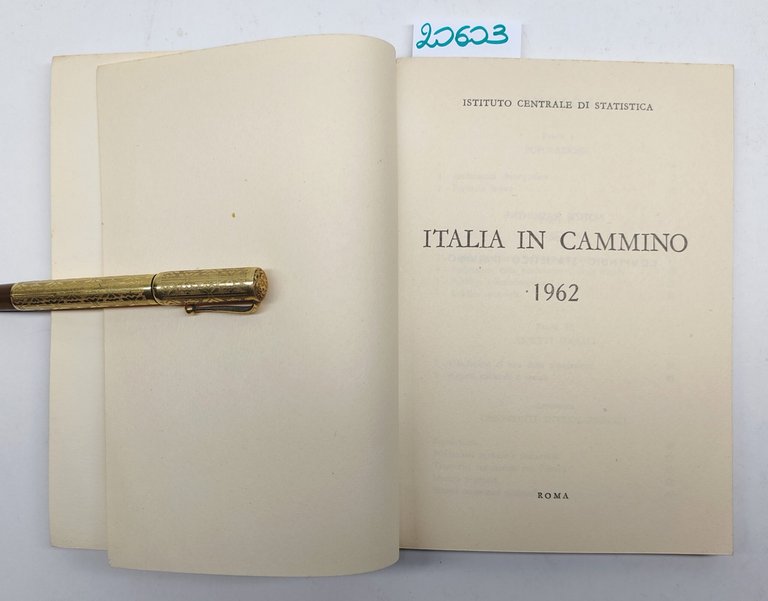 Istituto centrale di statistica Italia In cammino 1962 Roma