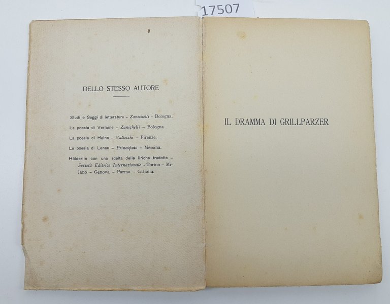 Italo Maione Il dramma di Grillparzer Chiantone 1928 | Immagine Gallery 3