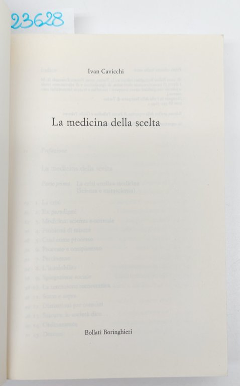 Ivan Cavicchi La medicina della scelta Bollati Boringhieri 1° edizione … | Immagine Gallery 3