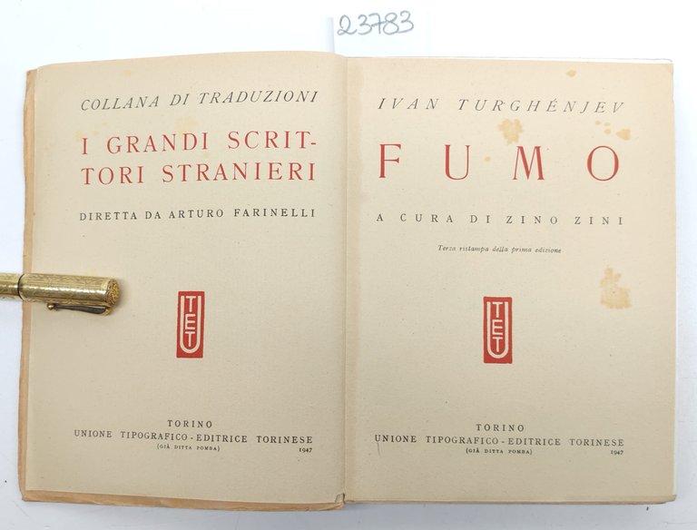 Ivan Turgheniev Fumo UTET, 1947 | Immagine Gallery 4