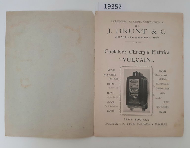 J. Brunt & C. Contatore di energia elettrica Vulcain Paris … | Immagine Gallery 2