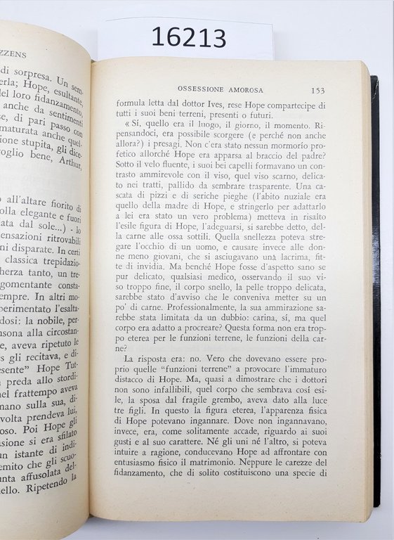 James Gould Cozzens Ossessione Amorosa Mondadori 1959 1° ed.