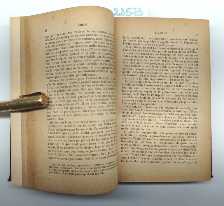 Jean-Jacques Rousseau Emile ou de l'education 2 volumi Paris Flammarion …