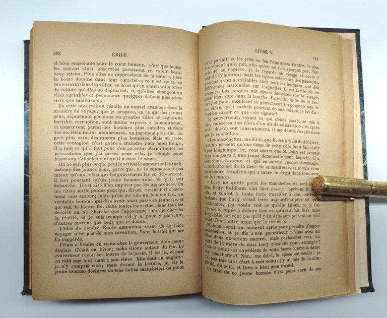 Jean-Jacques Rousseau Emile ou de l'education 2 volumi Paris Flammarion …