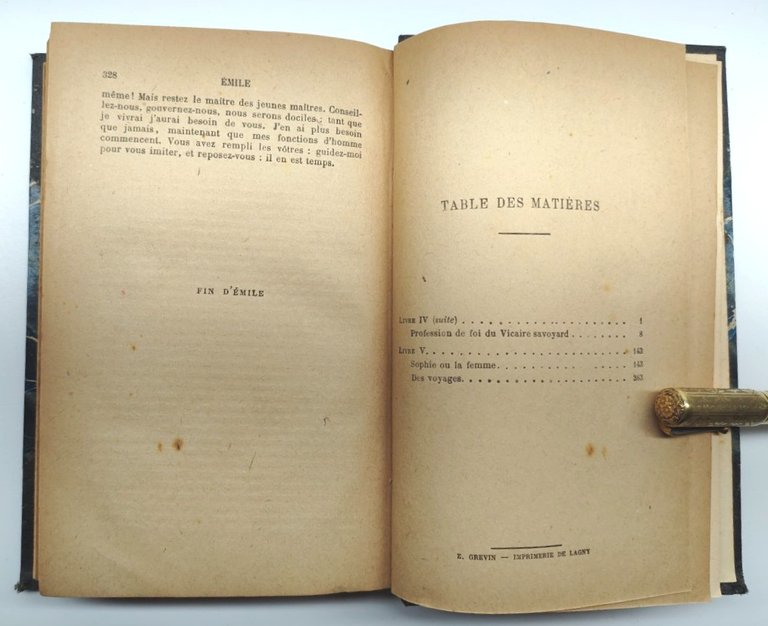 Jean-Jacques Rousseau Emile ou de l'education 2 volumi Paris Flammarion …