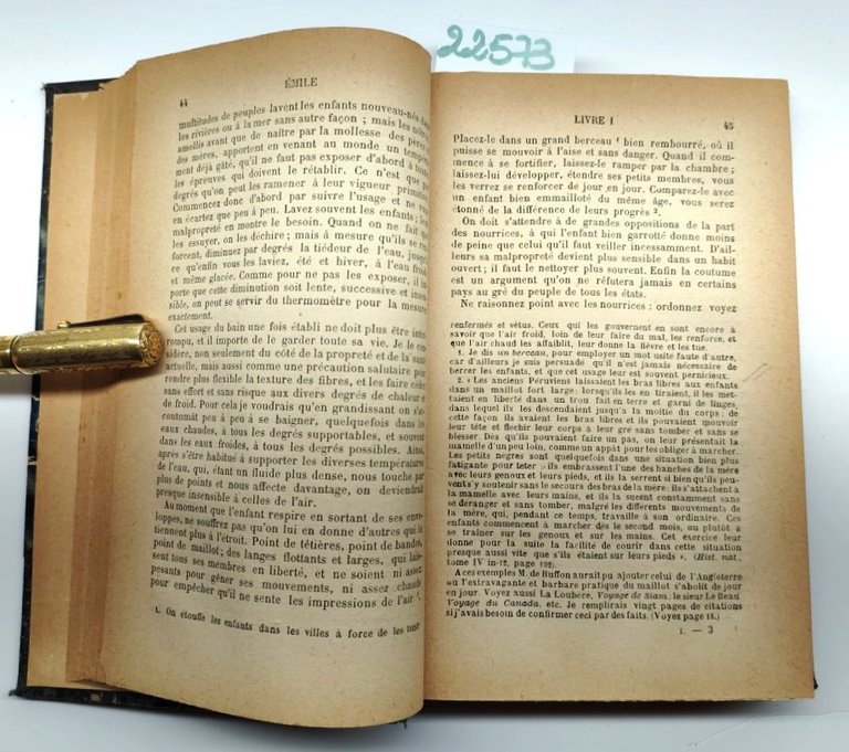 Jean-Jacques Rousseau Emile ou de l'education 2 volumi Paris Flammarion …