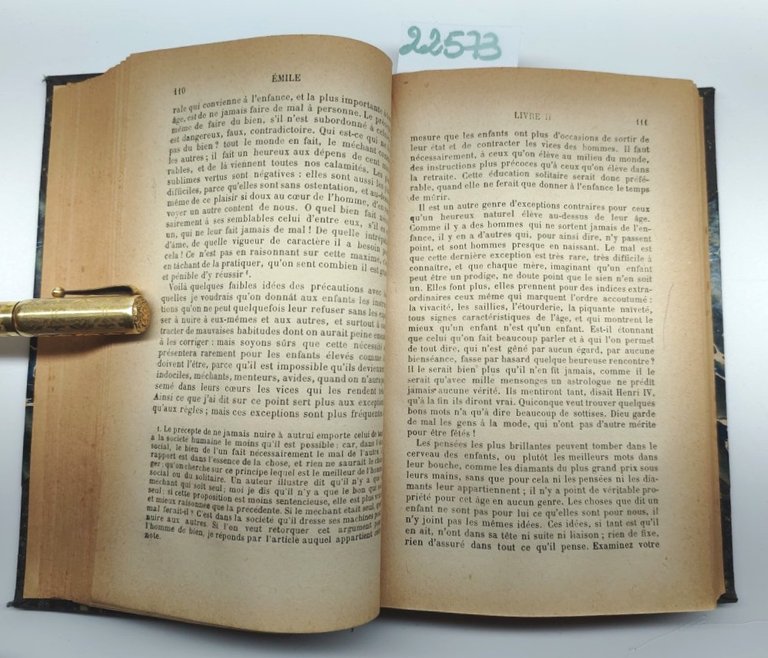 Jean-Jacques Rousseau Emile ou de l'education 2 volumi Paris Flammarion …