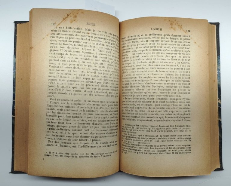 Jean-Jacques Rousseau Emile ou de l'education 2 volumi Paris Flammarion …