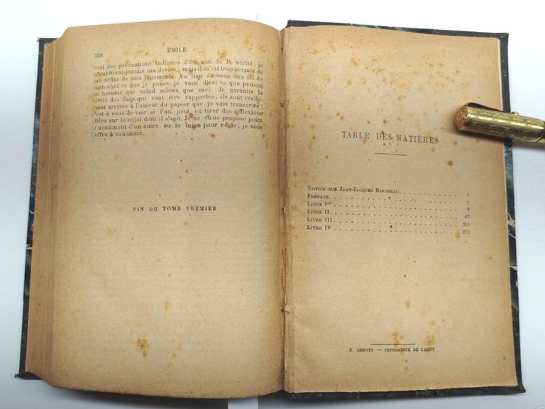 Jean-Jacques Rousseau Emile ou de l'education 2 volumi Paris Flammarion …