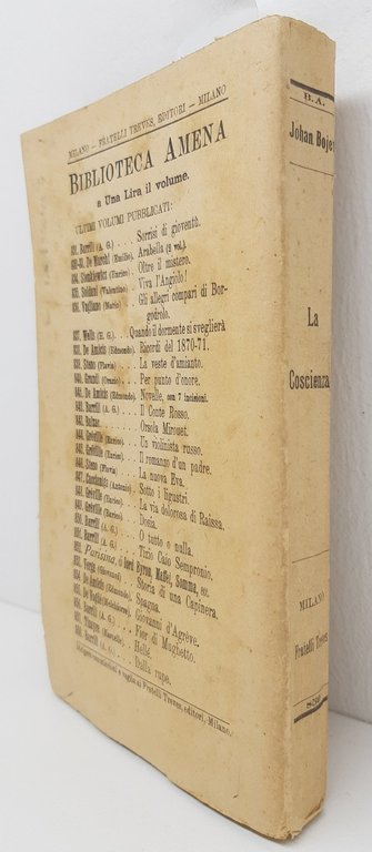Johan Bojer La coscienza (Erik Evje) Treves 1914 Abela Carboneria | Immagine Gallery 2