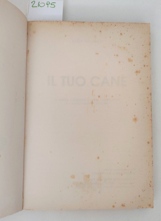 Kurt Kellner Il tuo cane Brancato 1992