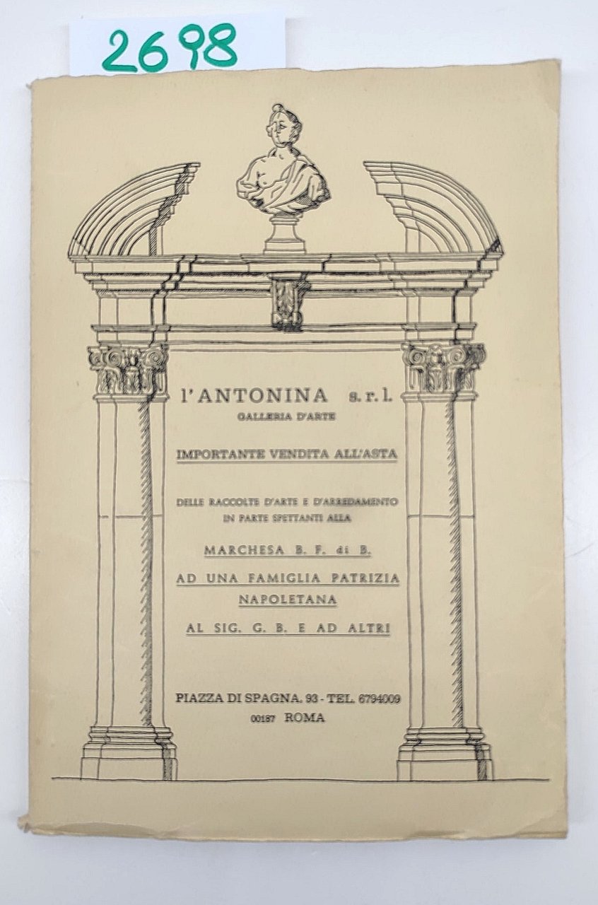 L'Antonina srl galleria d'arte Casa di vendite all’asta Roma 1974