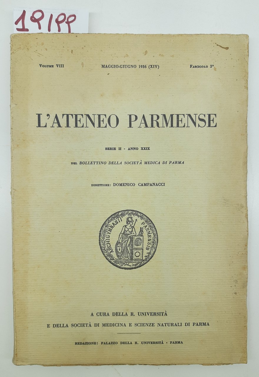 L'ateneo Parmense n. 3 maggio giugno 1936 Università di Parma