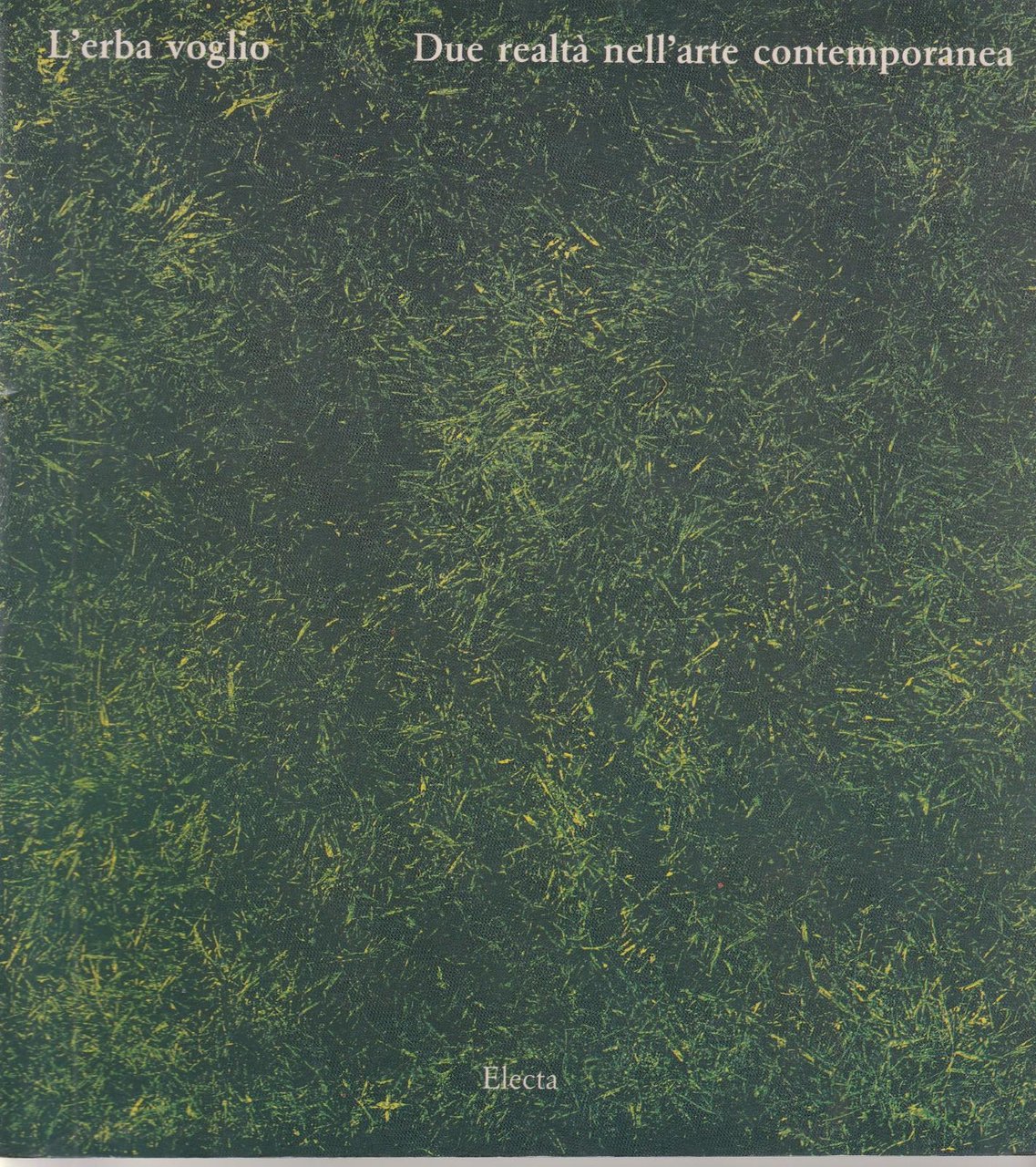 L'erba Voglio Due Realt‡ Nell'arte Contemporanea Electa 1990 6133