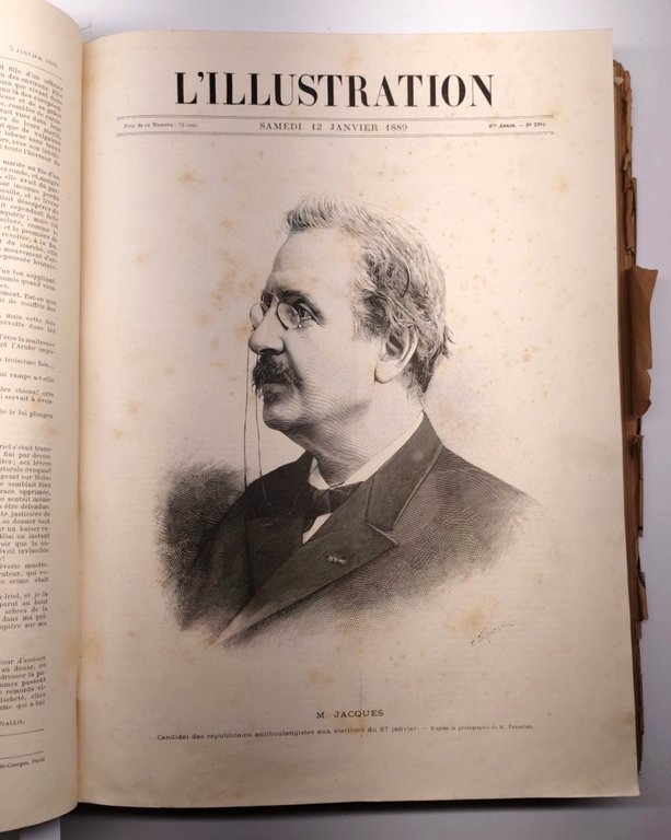 L'Illustration gennaio giugno 1889 Parigi