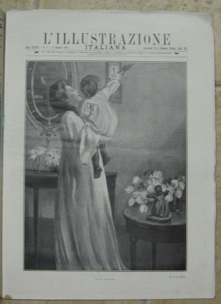 L'illustrazione Italiana 2 Gennaio 1910-Reggio E Messina Un Anno Dopo-L1684