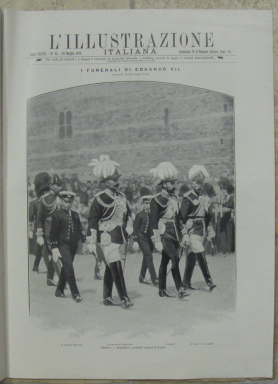 L'illustrazione Italiana 29 Maggio 1910 I Funerali Di Edoardo Vii-L1664