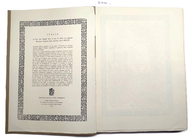 L'Italia di Giovanni Antonio Magini Ristampa anastatica dell'edizione del 1620 …