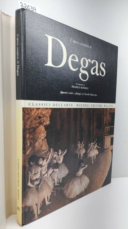 L'opera completa di Degas classici dell'arte Rizzoli 1° edizione 1970