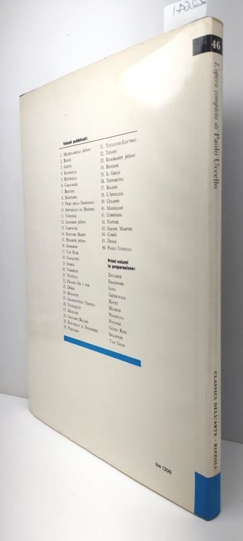 L'opera completa di Paolo Uccello classici dell'arte Rizzoli 1971 1° …