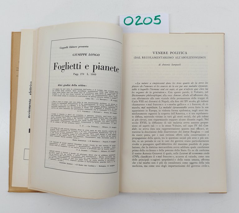 L'OSSERVATORE POLITICO LETTERARIO PRIMA ANALISI ELETTORALE 1958 ANNO IV N. …