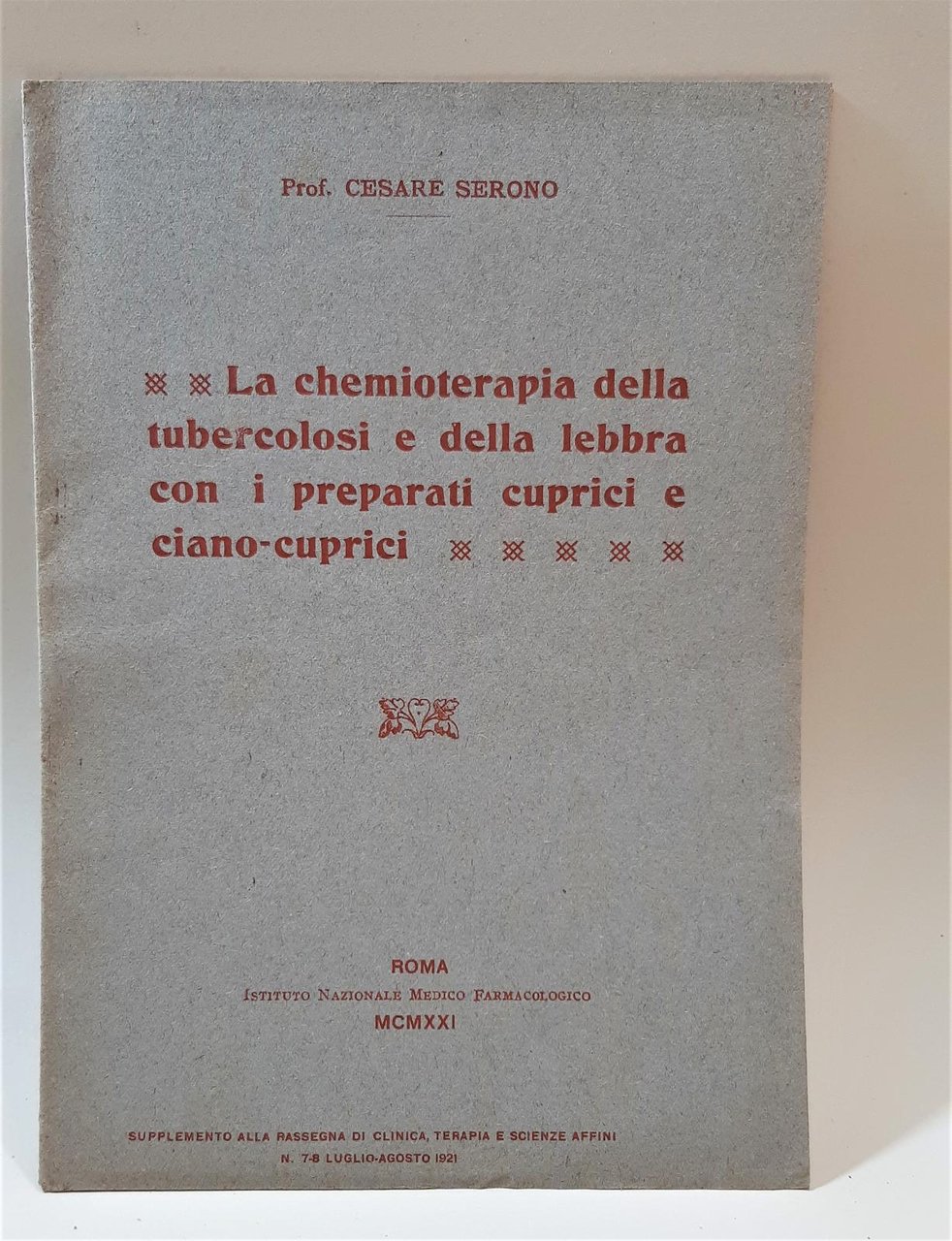 La chemioterapia della tubercolosi e della lebbra con i preparati …