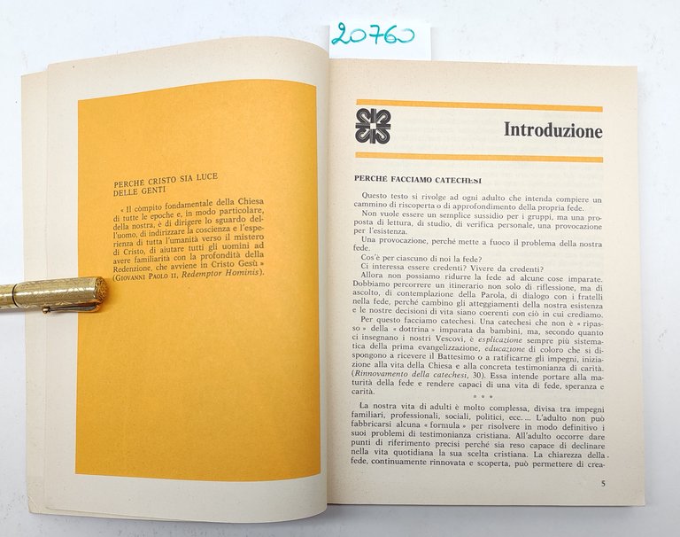 La Chiesa proposta di Fede agli adulti editrice AVE 1979