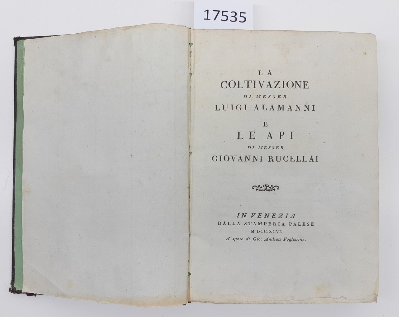 La coltivazione di Luigi Alamanni e Le api di Giovanni …