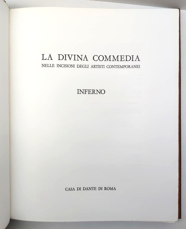 La Divina commedia nelle incisioni degli artisti contemporanei 3 volumi …
