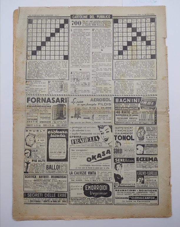 La domenica del corriere 23 gennaio 1955 la strage di …