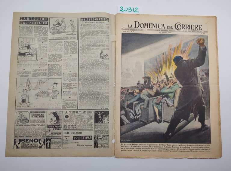 La domenica del corriere 23 gennaio 1955 la strage di …