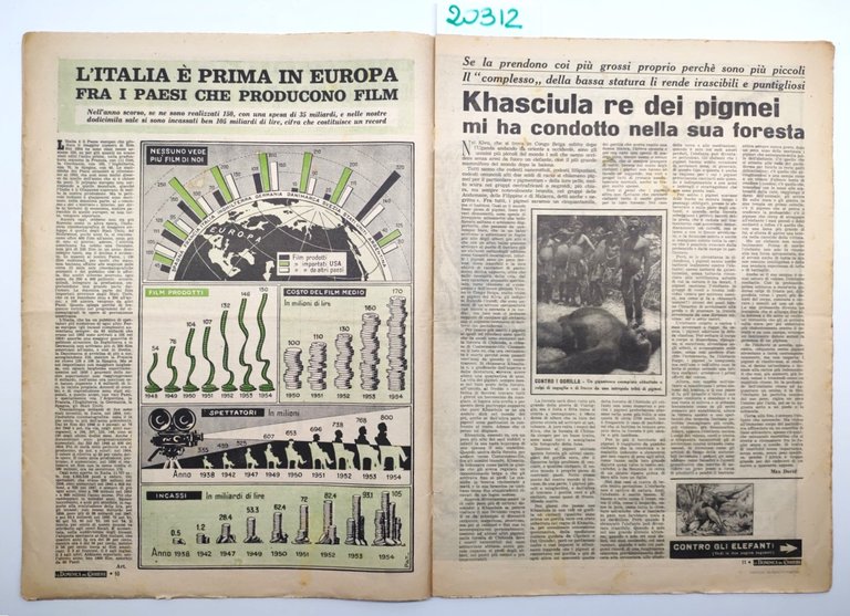 La domenica del corriere 23 gennaio 1955 la strage di …