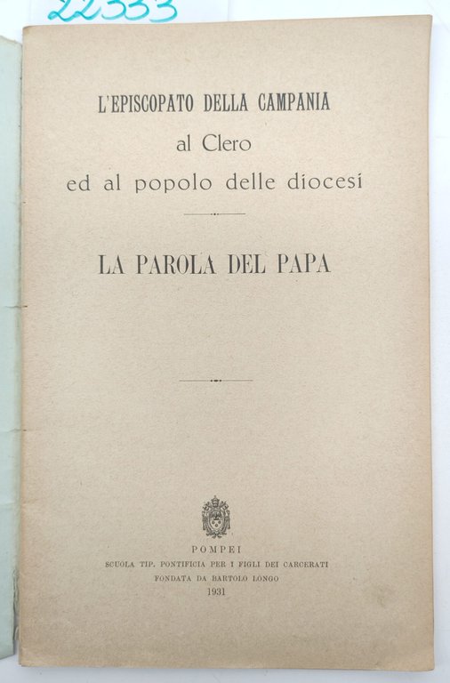 La parola del Papa L'episcopato della Campania al clero e … | Immagine Gallery 2
